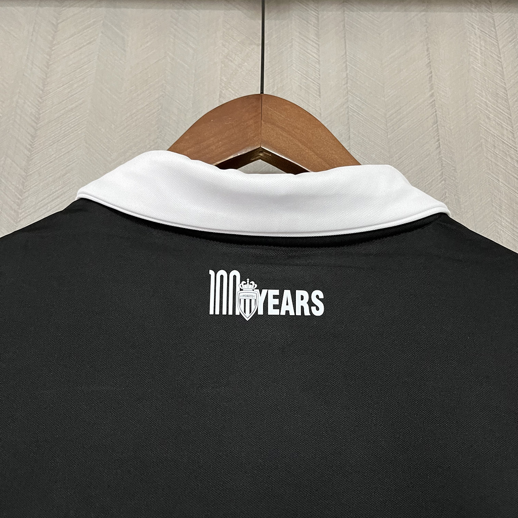 2025-26 AS Monaco 100th Anniversary Black Jersey
