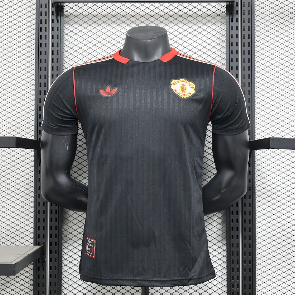 Manchester United 2025-26 Black Terrace Icons Jersey Player Version