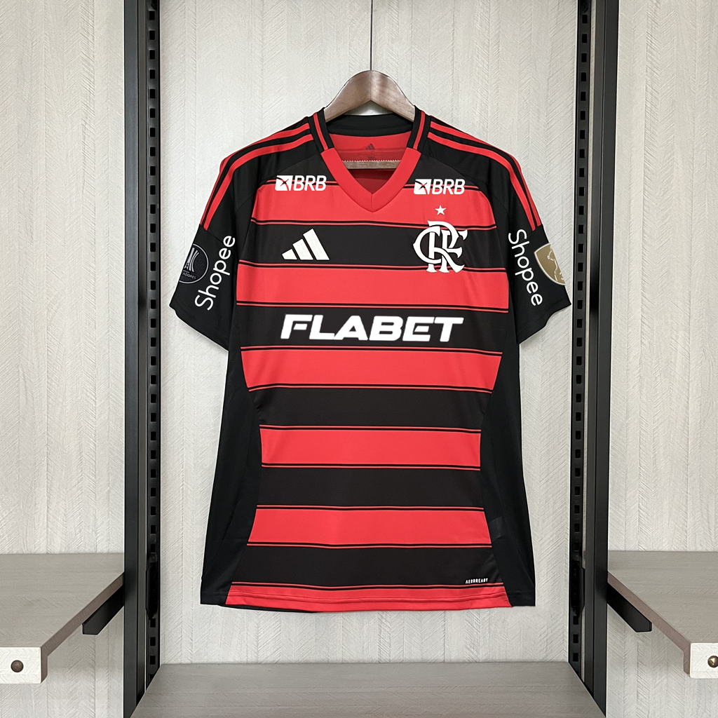 2025-26 Flamengo Home FLABET All Sponsors