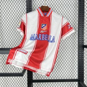 Atletico Madrid 1999-00 Home Retro Jersey