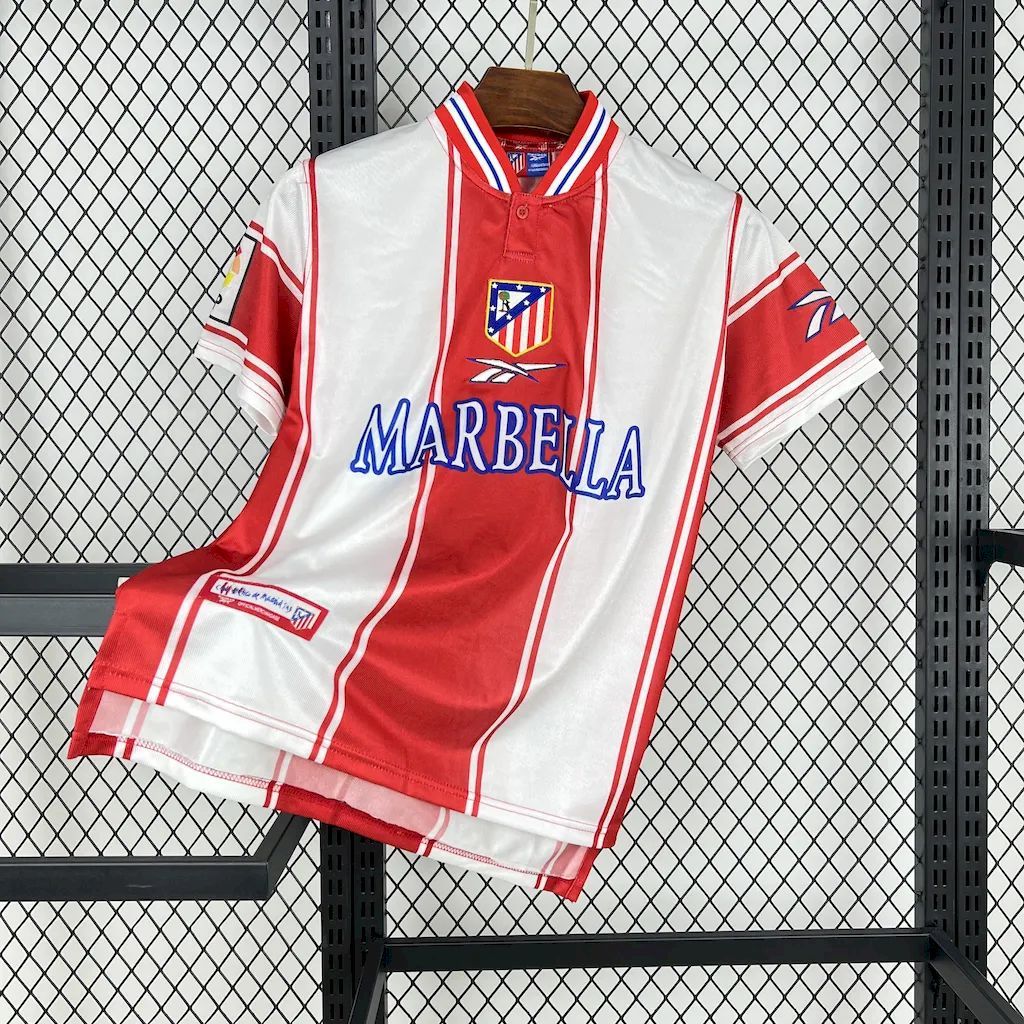 Atletico Madrid 1999-00 Home Retro Jersey