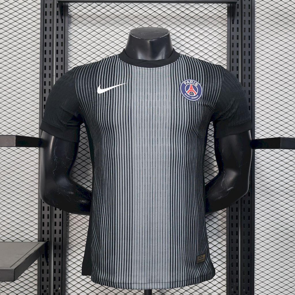Paris Saint-Germain 202425 Black goalkeeper uniform Jersey Player Version Paris Saint-Germain 202425 Black goalkeeper uniform Jersey Player Version