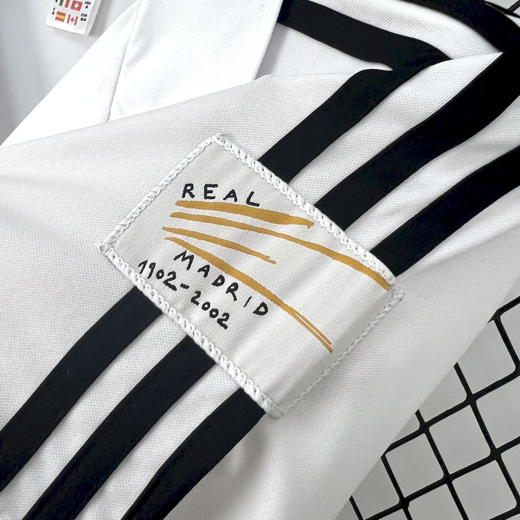 Real Madrid 2001-02 Home UCL Retro Jersey