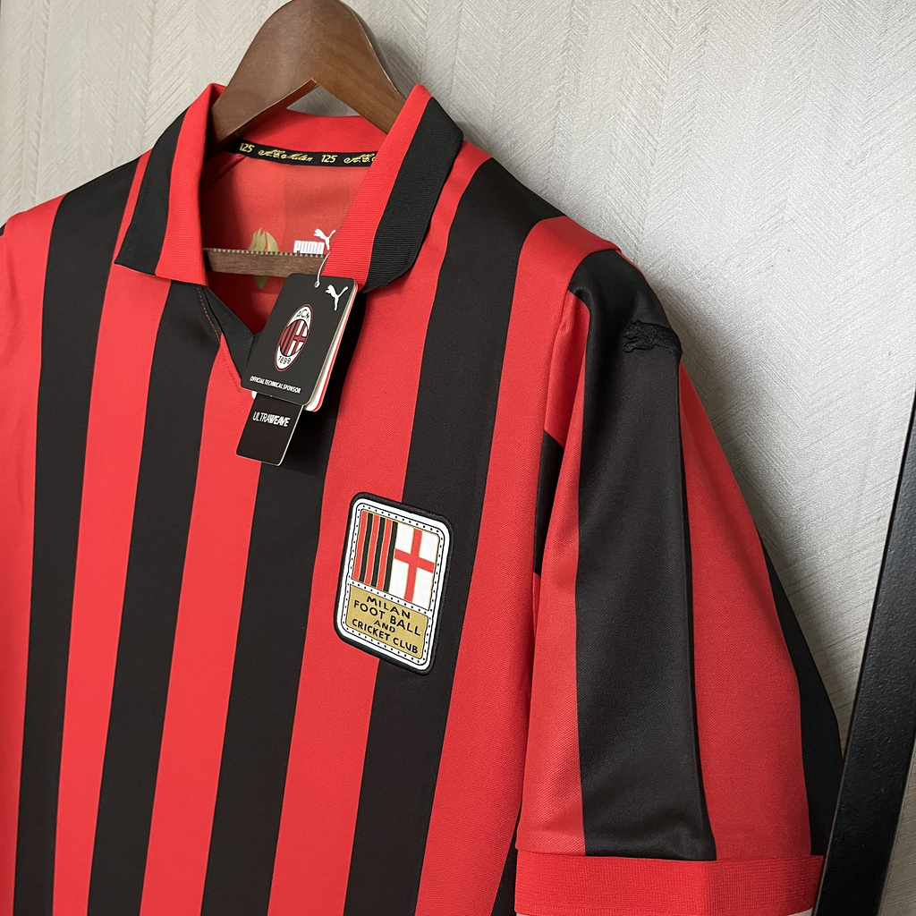 ef292ccaa0434b09800ad5f4db50db3e 2526 AC Milan 125th Anniversary Red and Black Jersey