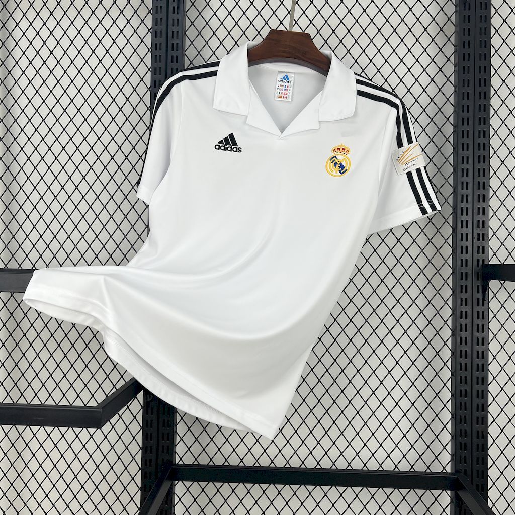 Real Madrid 2001-02 Home UCL Retro Jersey
