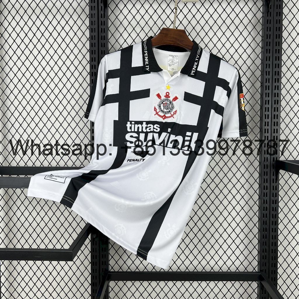 Corinthians 1995-96 Home Retro Jersey Corinthians 1995-96 Home Retro Jersey