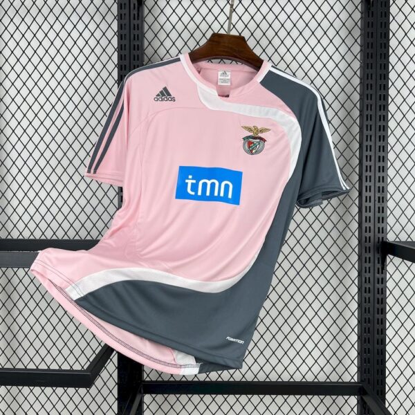 Benfica 2007-08 Away Retro Jersey (With sponsor) - Image 3