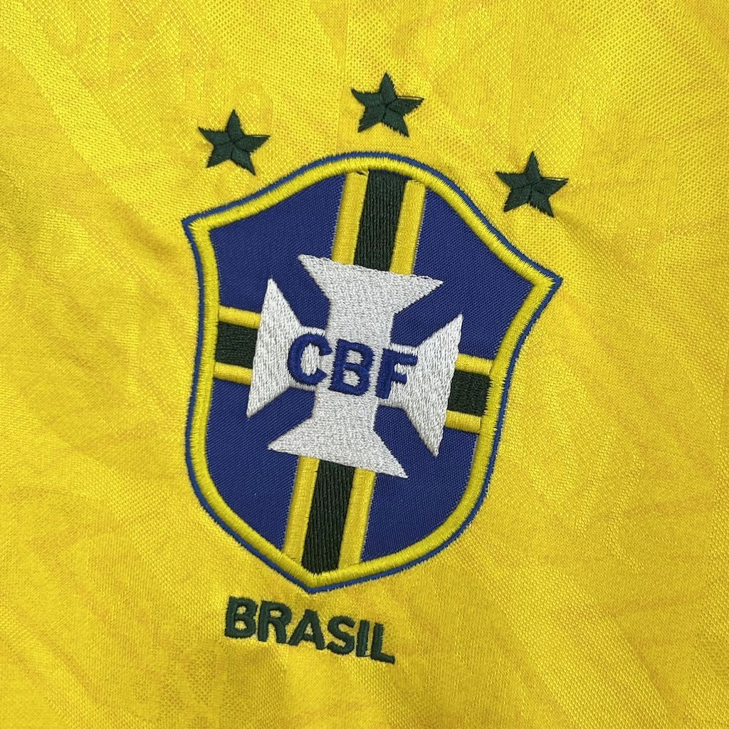 f8b1e833dd734e34ac53cd5835fe93ca Brazil 1991-93 Home Retro Jersey