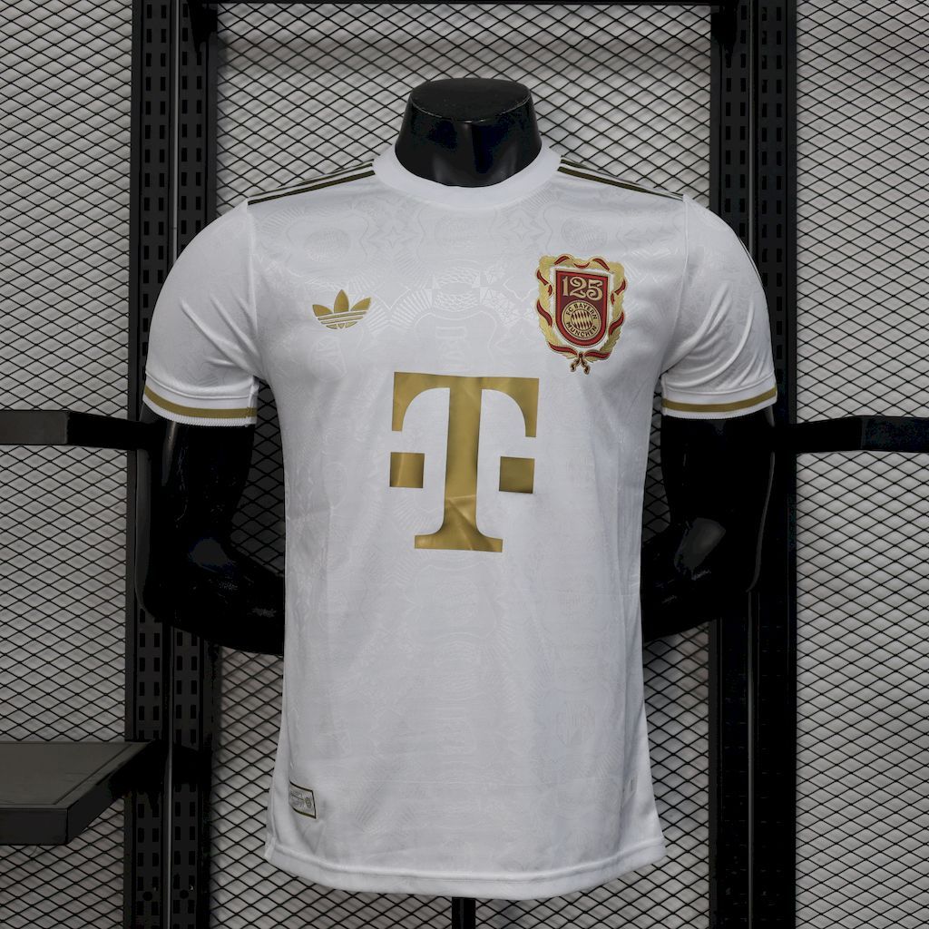 Bayern Munich 202425 125 Anniversary White Jersey Player Version