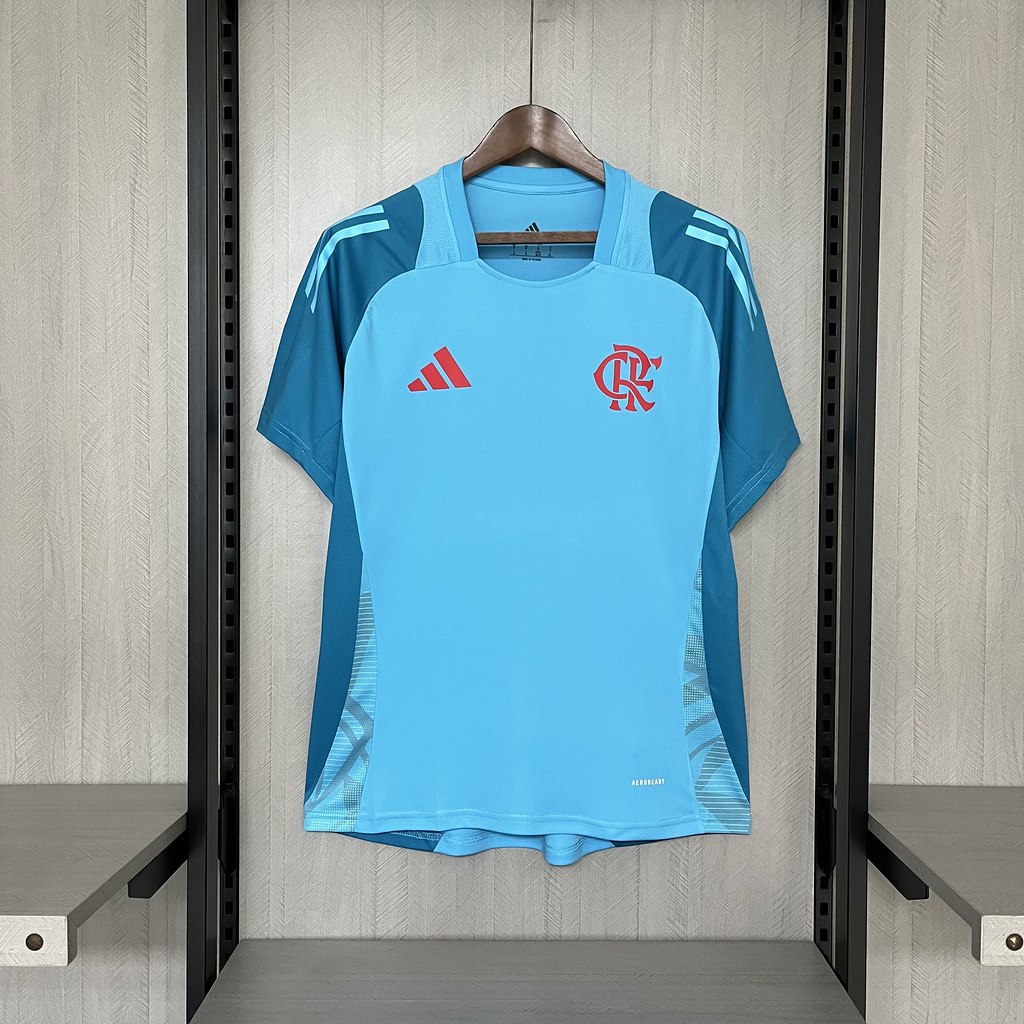 2025-26 Flamengo Training Jersey Light Blue Jersey