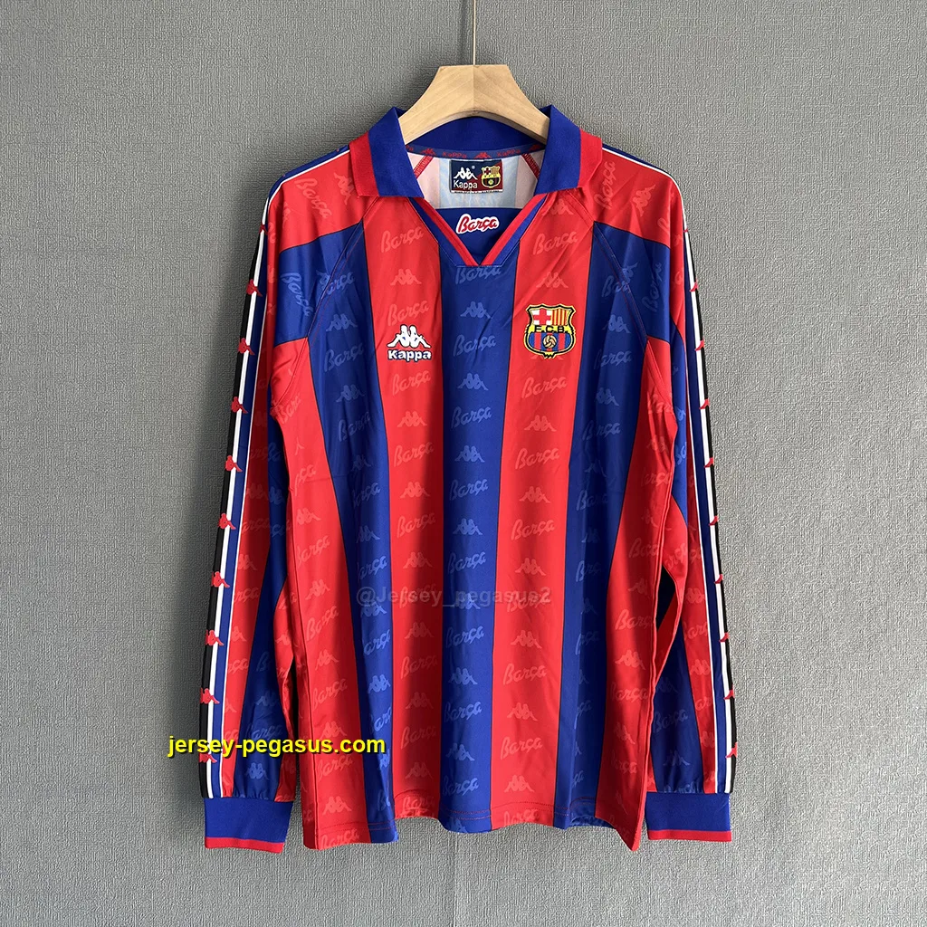 Barcelona Retro 95-97 Home LONG SLEEVES