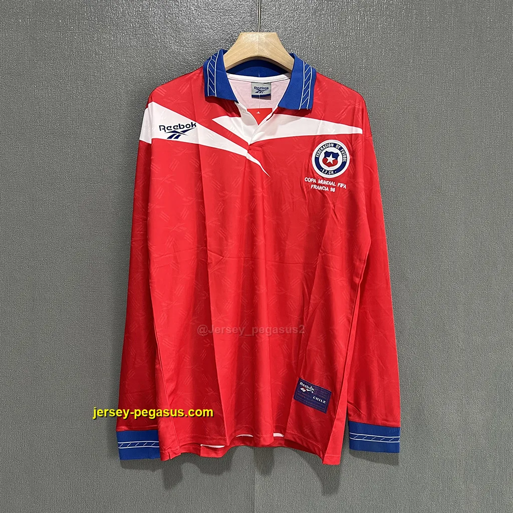 Chile Retro 1998 Home LONG SLEEVES