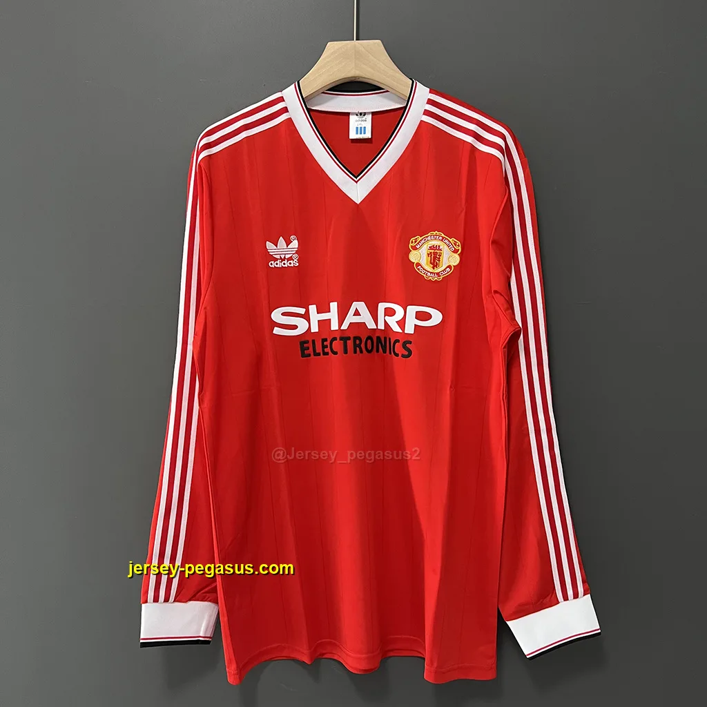 Man Utd Retro 82-83 Home LONG SLEEVES
