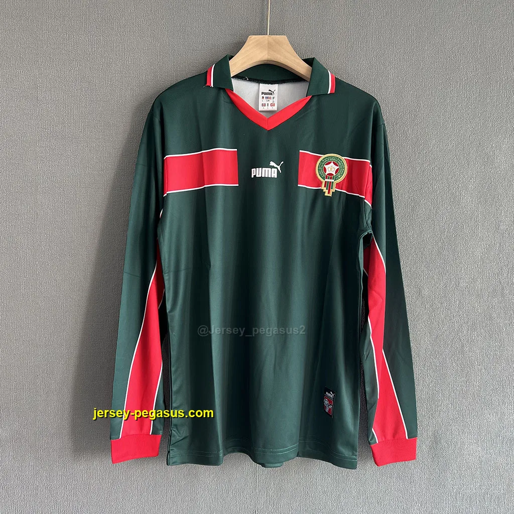 Morocco Retro 98 Home LONG SLEEVES Morocco Retro 98 Home LONG SLEEVES