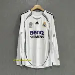 Real Madrid Retro 06-07 Home LONG SLEEVES