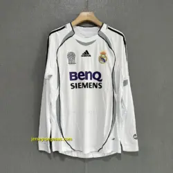 Real Madrid Retro 06-07 Home LONG SLEEVES