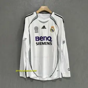 Real Madrid Retro 06-07 Home LONG SLEEVES