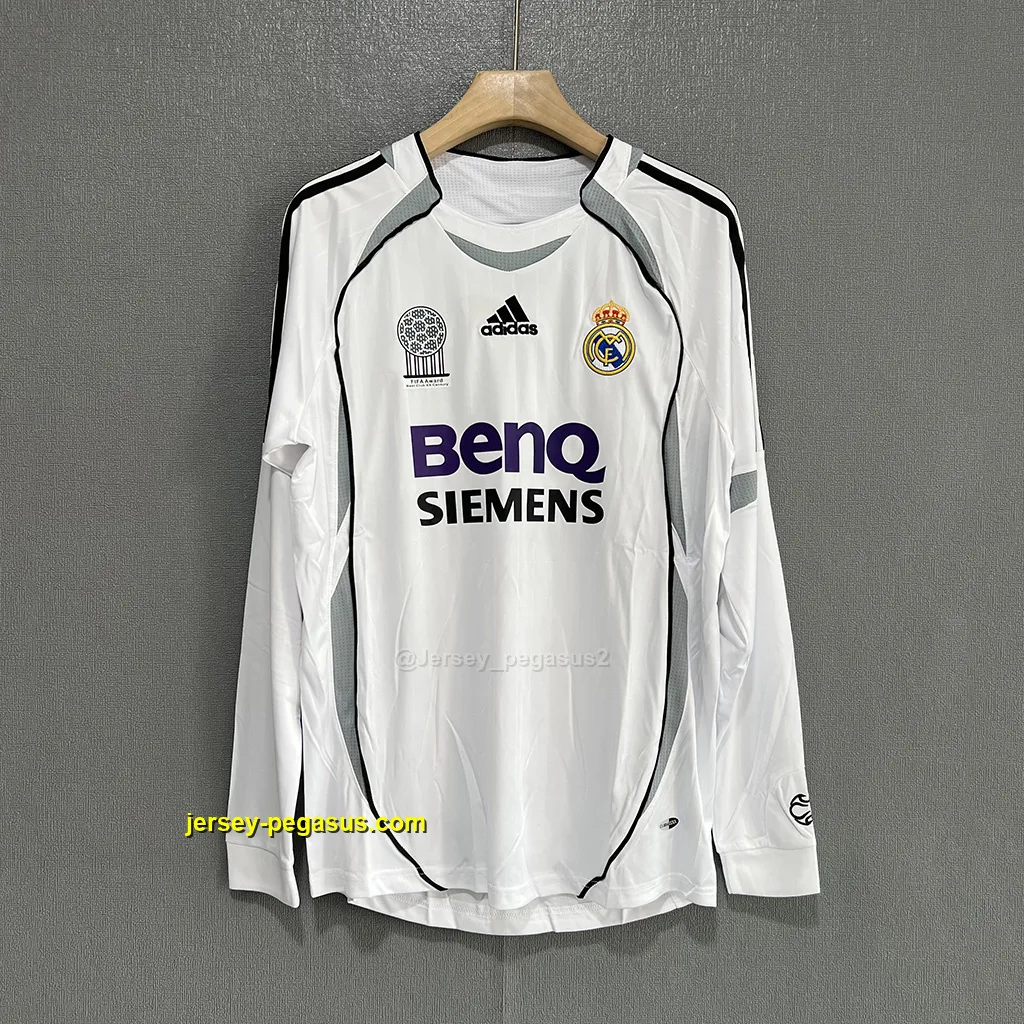 Real Madrid Retro 06-07 Home LONG SLEEVES Real Madrid Retro 06-07 Home LONG SLEEVES