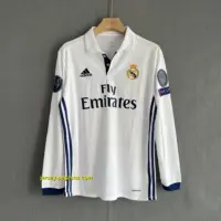 Real Madrid Retro 16-17 Home LONG SLEEVES Real Madrid Retro 16-17 Home LONG SLEEVES