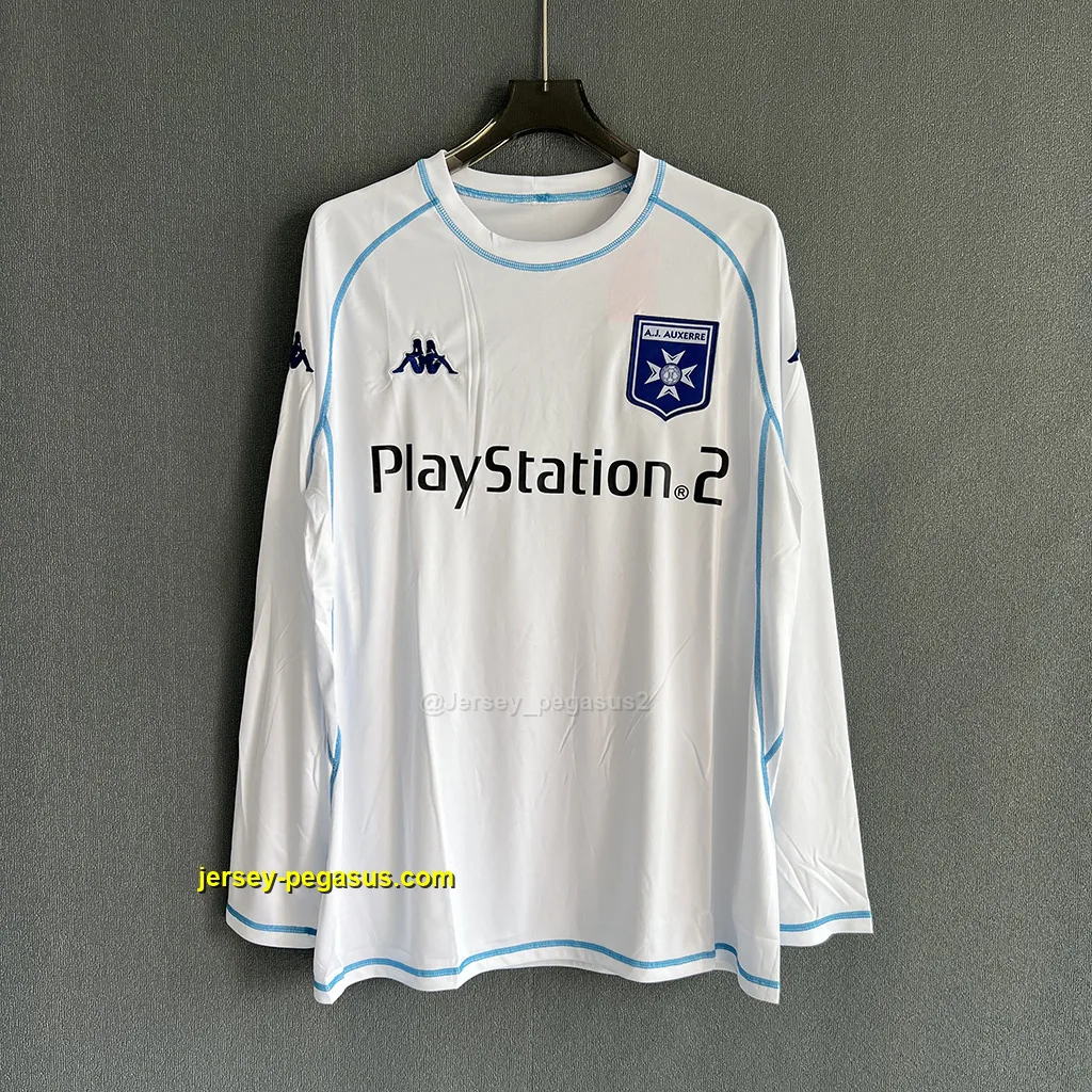 AJ Auxerre Retro 03-05 Home LONG SLEEVES AJ Auxerre Retro 03-05 Home LONG SLEEVES