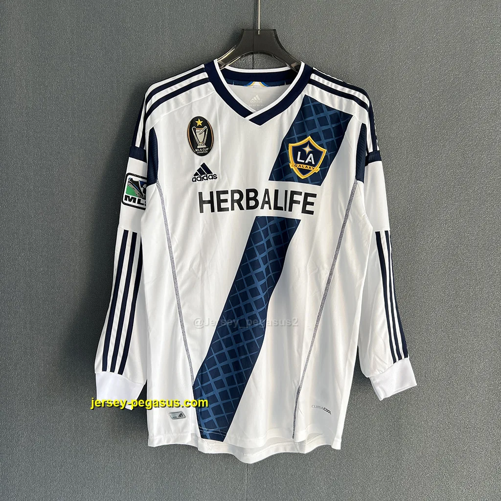 LA Galaxy Retro 2012 Home LONG SLEEVES