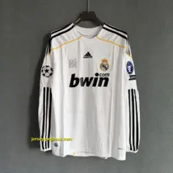 Real Madrid Retro 09-10 Home LONG SLEEVES