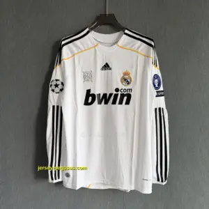Real Madrid Retro 09-10 Home LONG SLEEVES