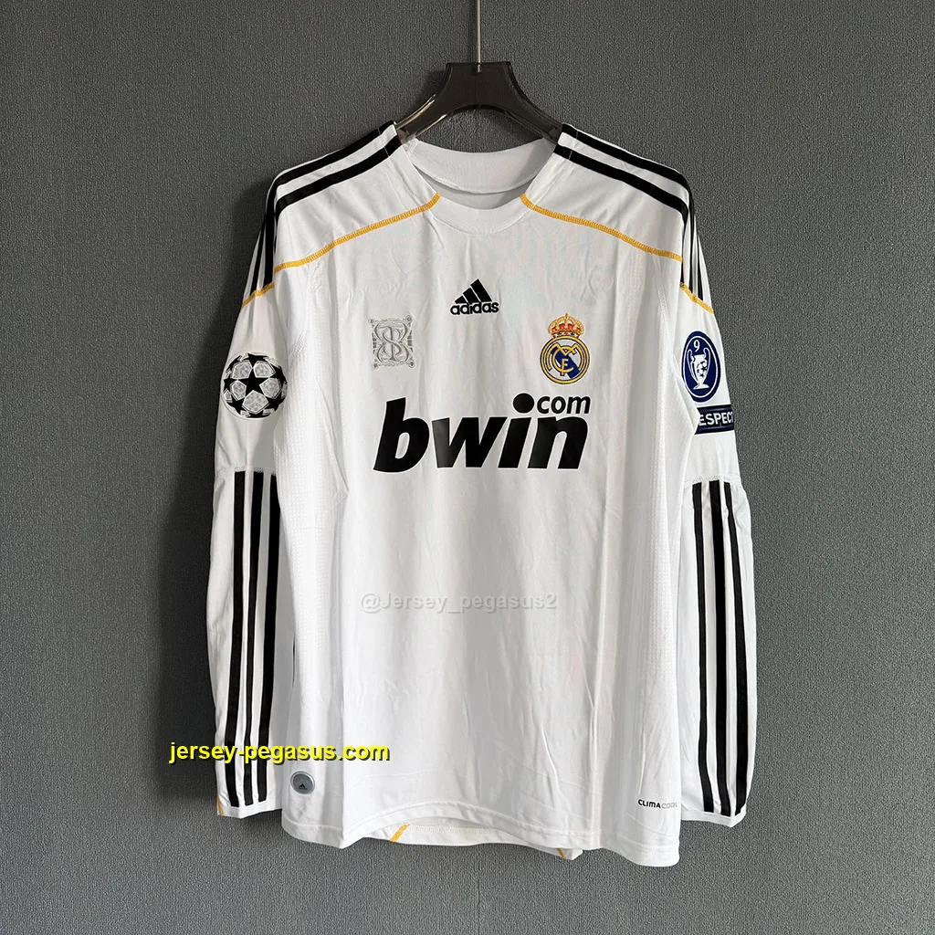 Real Madrid Retro 09-10 Home LONG SLEEVES Real Madrid Retro 09-10 Home LONG SLEEVES
