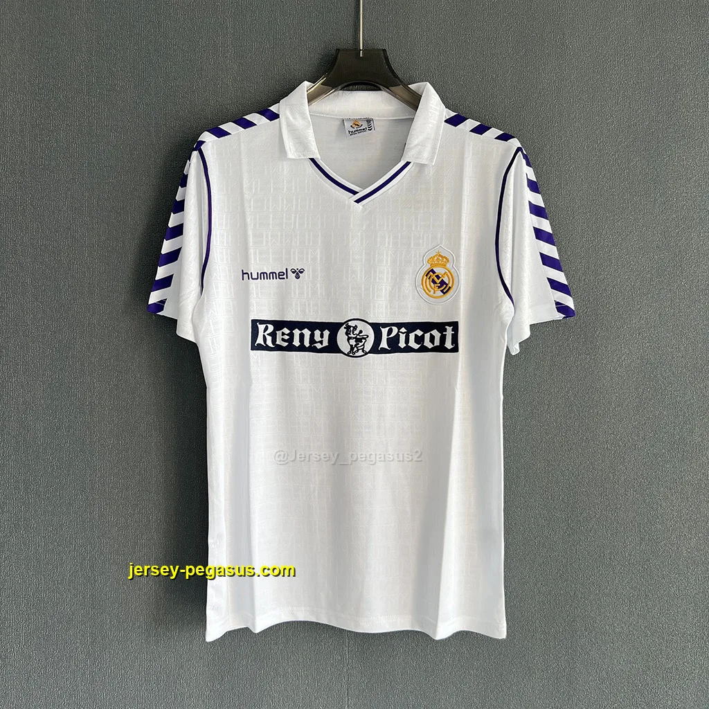 Real Madrid Retro 88-89 Home Real Madrid Retro 88-89 Home
