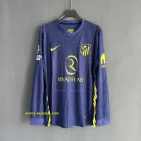 Atlético de Madrid Away LONG SLEEVES Player Version Atlético de Madrid Away LONG SLEEVES Player Version