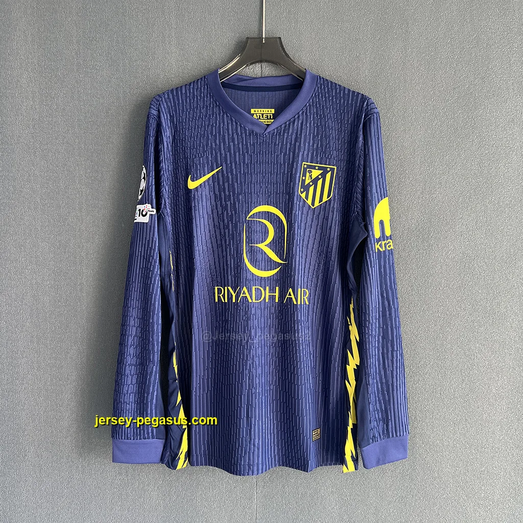 Atlético de Madrid Away LONG SLEEVES Player Version Atlético de Madrid Away LONG SLEEVES Player Version