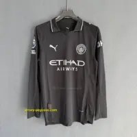Man City Away LONG SLEEVES Player Version