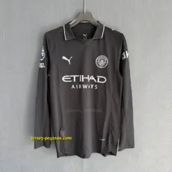 Man City Away LONG SLEEVES Player Version