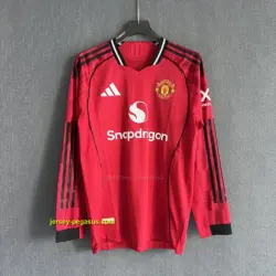 Man Utd Home LONG SLEEVES Player Version