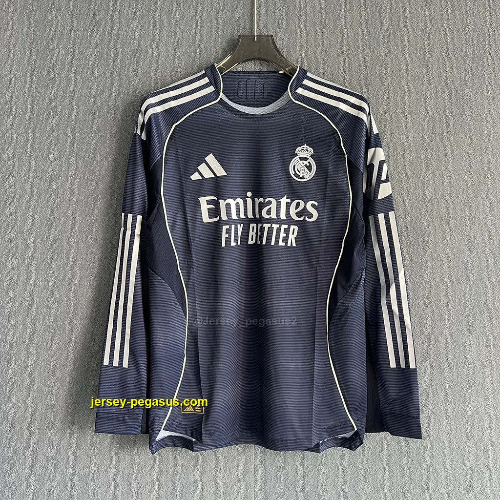 Real Madrid Away LONG SLEEVES Player Version Real Madrid Away LONG SLEEVES Player Version