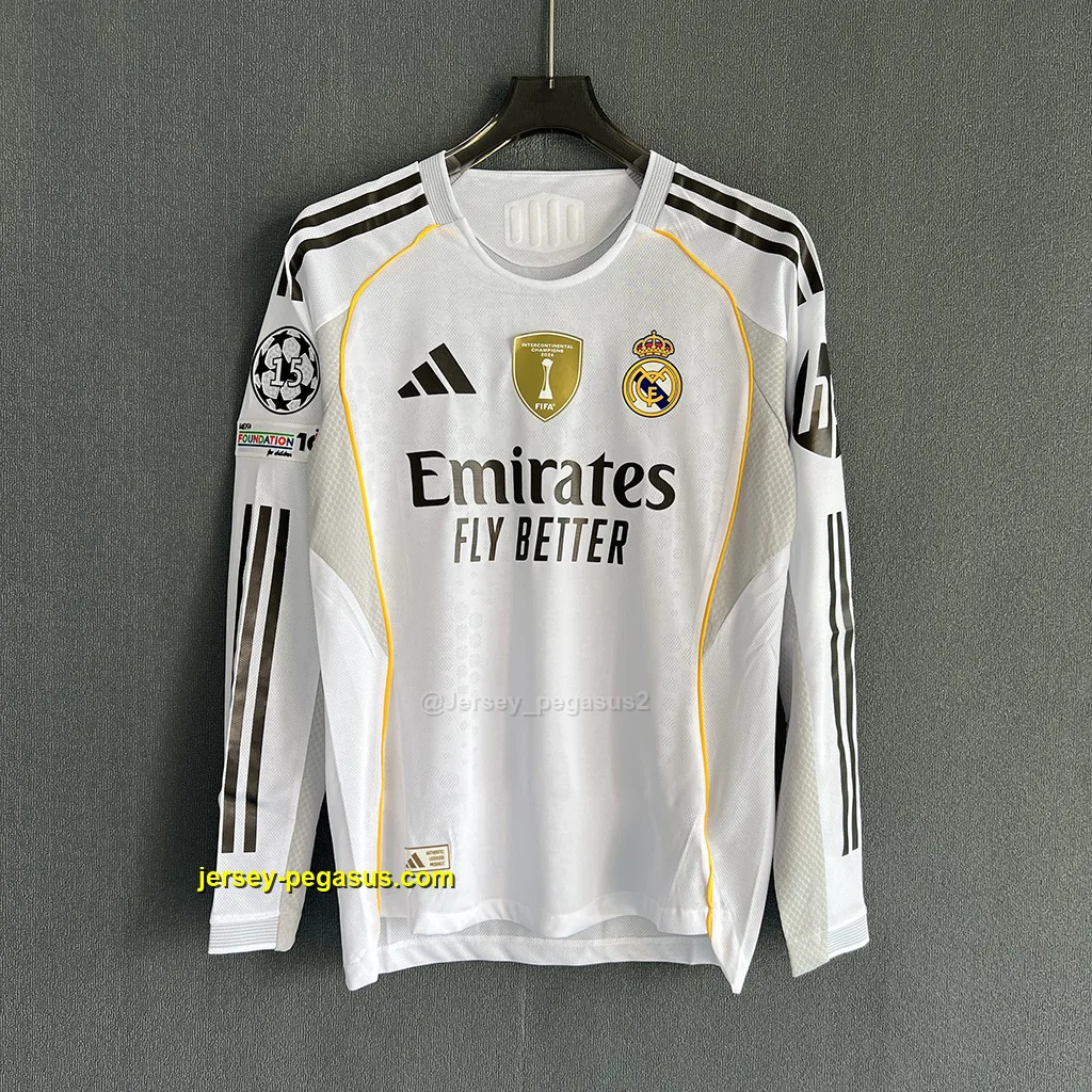 Real Madrid Home LONG SLEEVES Player Version Real Madrid Home LONG SLEEVES Player Version