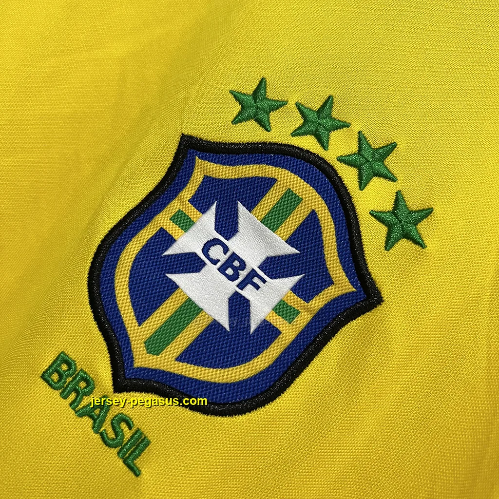 Brazil Retro 1998 Home LONG SLEEVES
