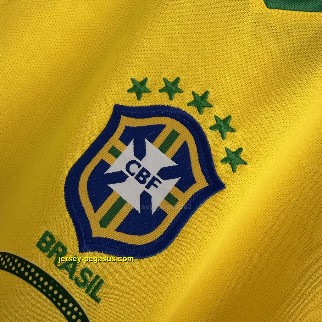 Brazil Retro 2004 Home LONG SLEEVES Brazil Retro 2004 Home LONG SLEEVES