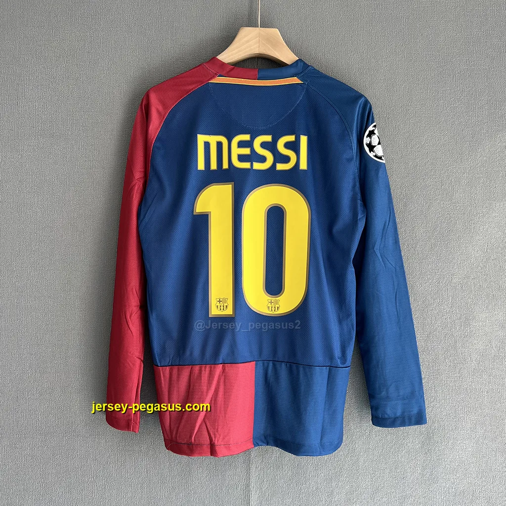 Barcelona Retro 08-09 Home LONG SLEEVES