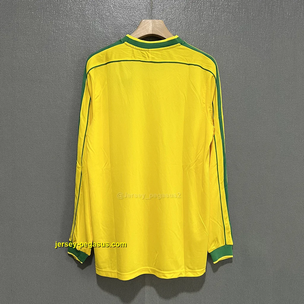Brazil Retro 1998 Home LONG SLEEVES