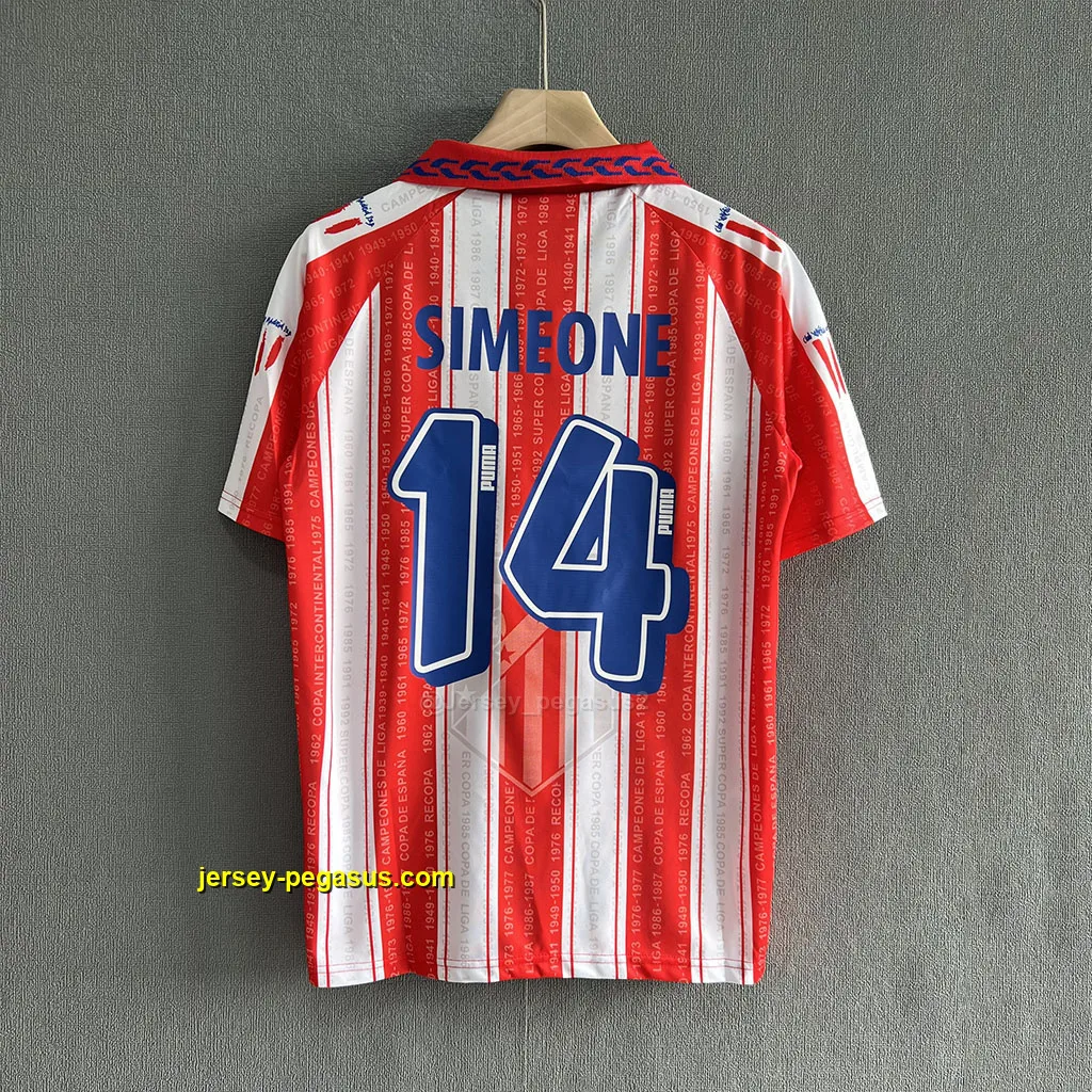 Atlético de Madrid Retro 95-96 Home Atlético de Madrid Retro 95-96 Home
