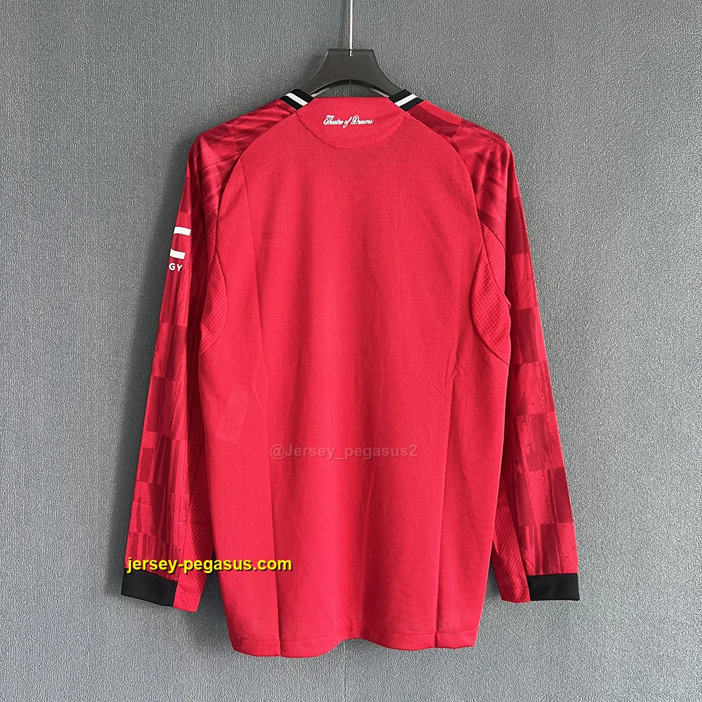 Man Utd Home LONG SLEEVES Player Version