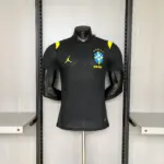 Player Version 2026 Brazil Training Kit Black Jersey