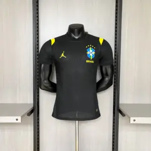 Player Version 2026 Brazil Training Kit Black Jersey