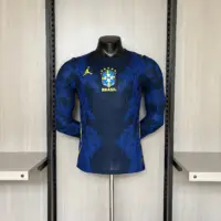 Player version long-sleeved 2026 Brazil Away Jersey