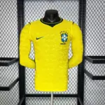 Brazil 2026 World Cup Home Long Sleeve Jersey Player Version