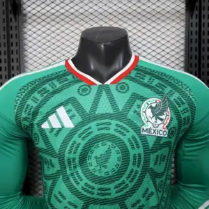 Mexico 2026 World Cup Home Jersey Long Sleeve Jersey Player Version