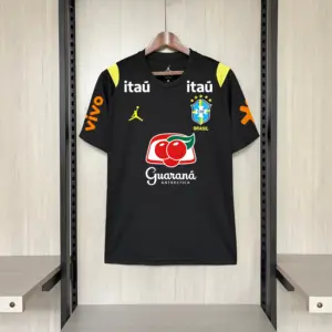 2026 Brazil Training Kit Black All Sponsors