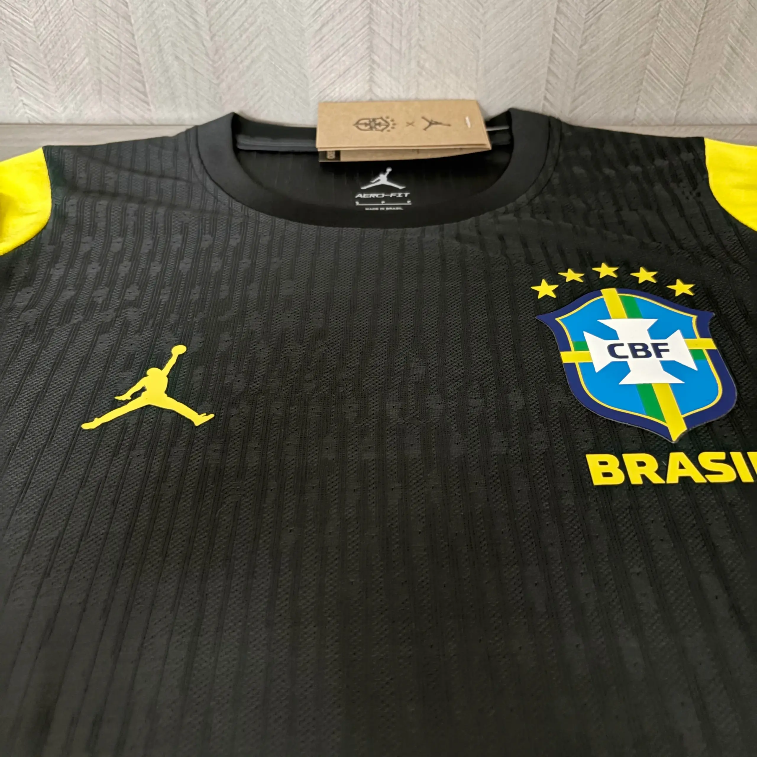 Player Version 2026 Brazil Training Kit Black Jersey
