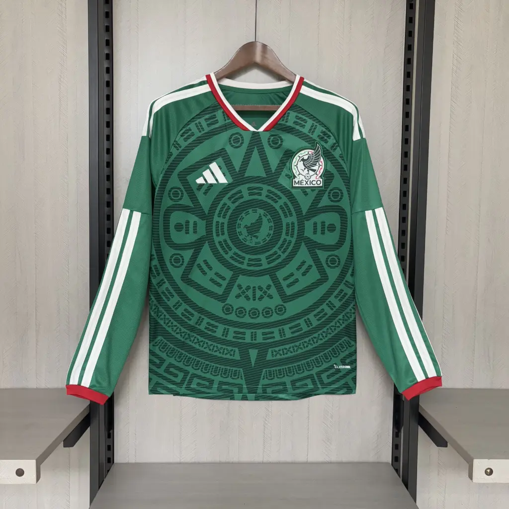 Long-sleeved 2026 Mexico home jersey